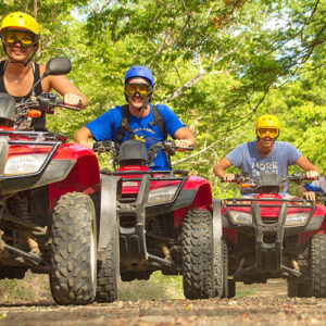 ATV Riding & Dune Buggy. Take a ride on a two seater dune buggy and journey deep into the scenic Jamaican countryside on the rugged trails of a historic estate.